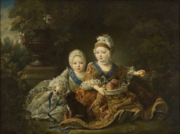 Francois-Hubert Drouais Duke of Berry and the Count of Provence at